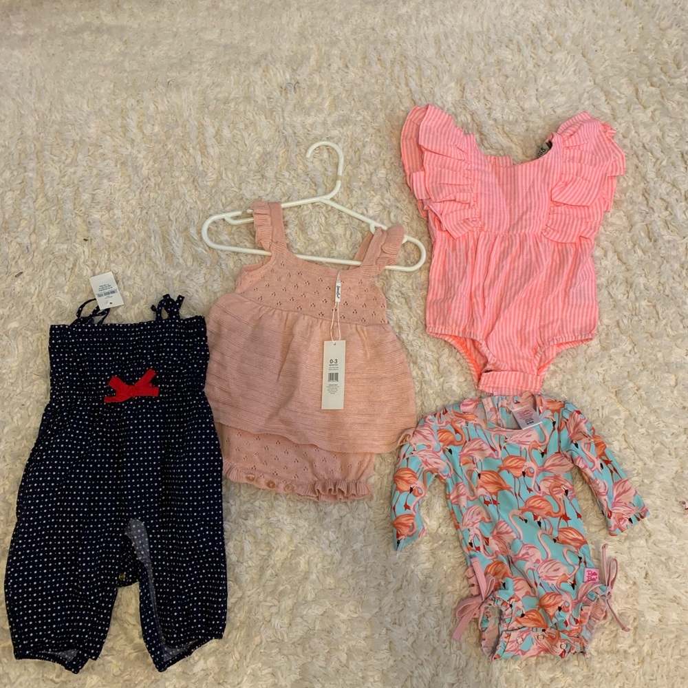 Size 0-3 baby girl bundle
